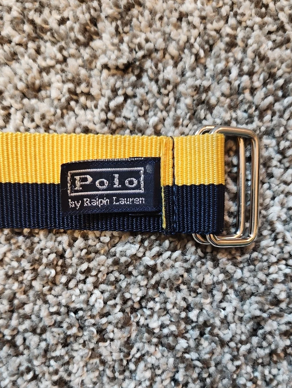 Polo Yellow And Navy Belt